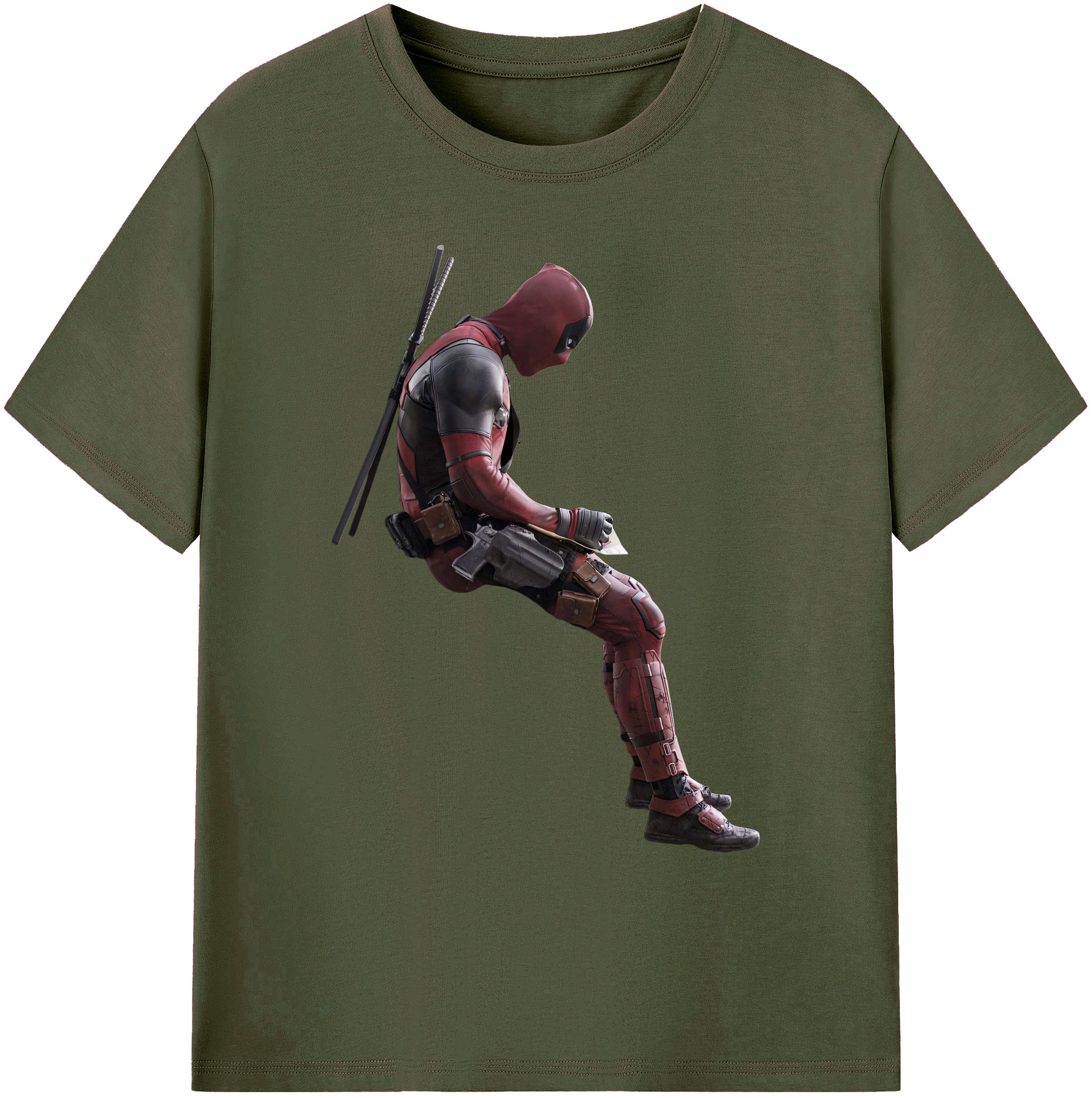 （画像用） Deadpool デッドプール 綿100％ メンズ半袖Tシャツ｜肌触りやわらか＆通気性